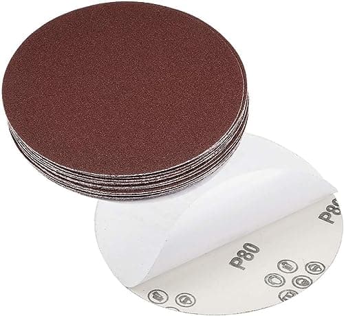 Image of TA-VIGOR 20Pcs 150mm PSA Sanding Discs, 80 Grit 6 Inch Self Adhesive Stickyback Sandpaper Discs, Aluminum Oxide Sandpaper for DA Sander, Sand Automotive Car Paint, Wood, Metal