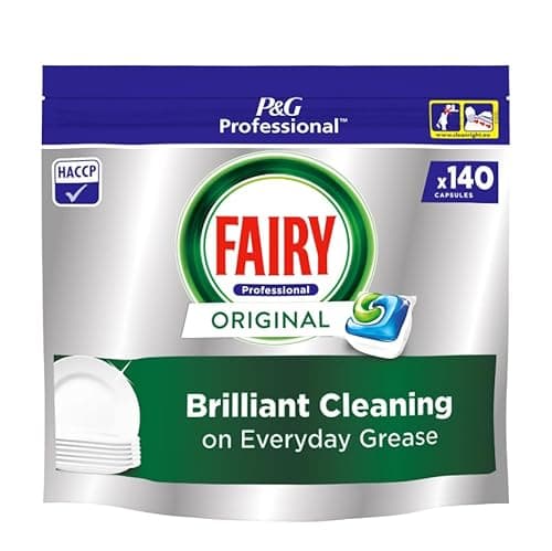 Image of Fairy Professional All In One Dishwasher Tablets, 140 Washes, Powerful Grease-Cutting Action, Deep Cleaning, Shine, Machine Limescale Protection