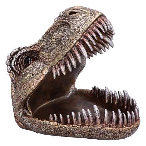 Image of Nemesis Now Tyrannosaurus Rex Dish Dinosaur Head Plate 28cm, Resin, Cast in the Finest Resin, Expertly Hand-Painted