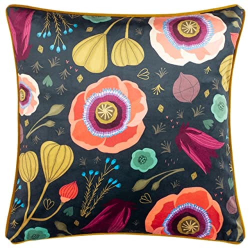 Image of Kate Merritt Bright Blooms Polyester Filled Cushion