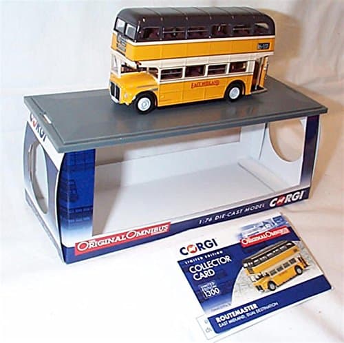 Image of Corgi original omnibus AEC Routemaster Bus East Midland 16 Clipstone J2 bus limited edition diecast model