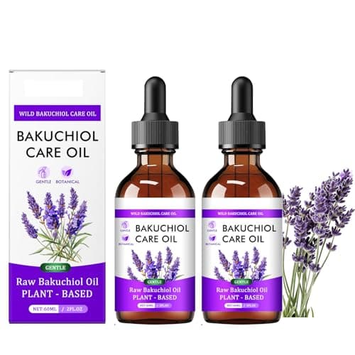 Image of Bakuchiol Oil, Daily Nourishment For Delicate Skin, Lightweight Hydrating Glow Serum, Moisturising Soothing Facial Oil, Improve Skin Texture & Brighten Dull Skin (2PC)