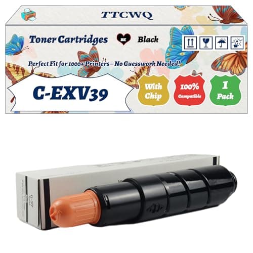 Image of Compatible for Canon C-EXV39 Toner Cartridges Work for Canon imageRUNNER Advance 4025 4035 Printers, with Chip, High Yield 30200 Pages, High-Definition Printing (1 Pack Black)