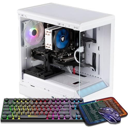 Image of ZER-LON Gaming PC Desktop Computer, Core I7 up to 3.9GHz, Radeon RX 560 4GB GDDR5, 16G DDR3 RAM, 512GB NVME SSD, WiFi 5.0, Prebuilt Gaming PC Tower Computer with 5 RGB Fan