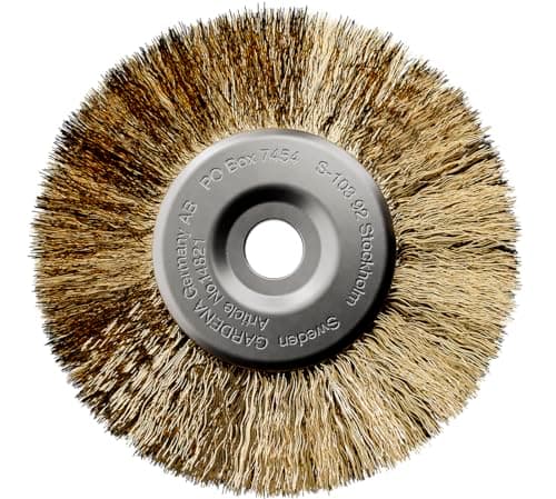 Image of Gardena steel wire joint brush Accessories and spare parts for EasyWeed 1800/18V P4A cordless grout brush, for weed removal on hard-wearing outdoor surfaces, with steel wire bristles (14821-20)