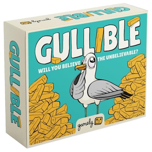 Image of Gullible: The super-fun party game of creativity, bluffing and hilarious facts. Will you fool your family and friends or believe the unbelievable? (Gullible - Same Game, Smaller Box)