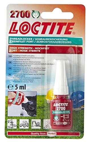 Image of Loctite Henkel 2700/5/1 Health and Safety Threadlocker, High Strength, 5 mL