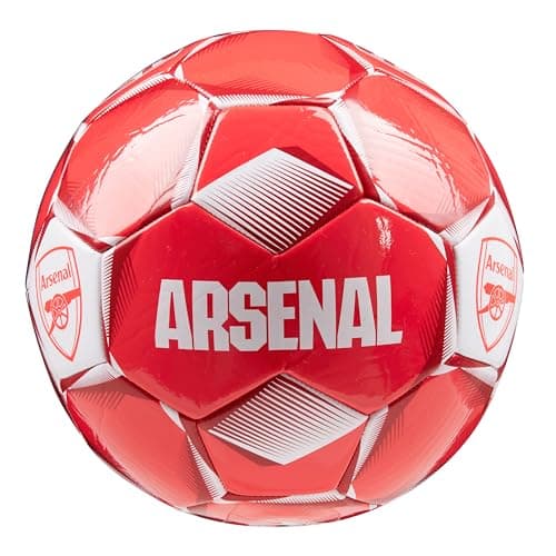 Image of Arsenal F.C. Football Soccer Ball for Adults Teenagers Kids Training Football Size 3, 4 or 5 - Arsenal Merchandise (Red, Size 4)