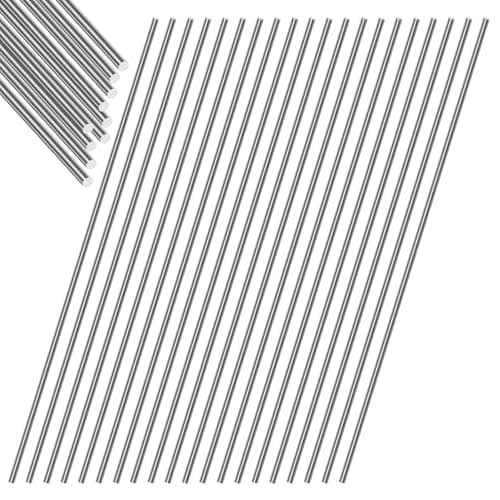 Image of Glarks 30pcs 0.8mm Diameter Stainless Steel Spring Wire Kit, 400mm Length Spring Steel Wire, Straight Full Hard Music Wires for DIY Crafts, Jewelry Making, Model Building, Manufacture