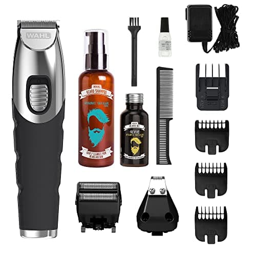 Image of Wahl 8-in-1 Multigroomer Trimmer Kit, Beard and Body Trimmer,Face and Body Grooming for Men,Grooming Kit, Skin Care, Beard Oil,Beard Wash, 3 Attachment Heads