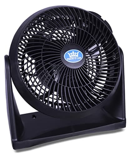 Image of Prem-I-Air Black 8" Inch (20 cm) Powerful Cold Air Cooling High Velocity Floor or Wall Mountable Air Circulator Fan with 3 Airflow Speed Settings, Quiet Operation For Use in Homes and Offices