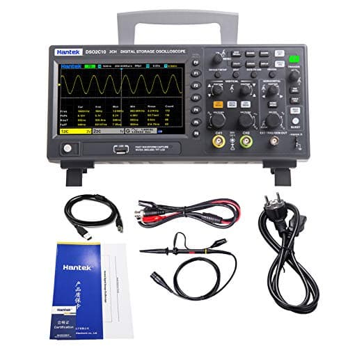 Image of Hantek DSO2C10 Digital Oscilloscope 2CH 1GSa/S Storage Economical Oscilloscope 100MHZ Bandwidth Handheld