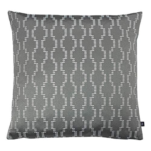 Image of Ashley Wilde Nash Cushion Cover, Fog/Dark Grey, 50 x 50cm