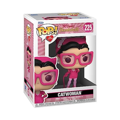 Image of Funko POP! Heroes: Breast Cancer Awareness - Bombshell Catwoman - DC Comics - Collectable Vinyl Figure - Gift Idea - Official Merchandise - Toys for Kids & Adults - Comic Books Fans