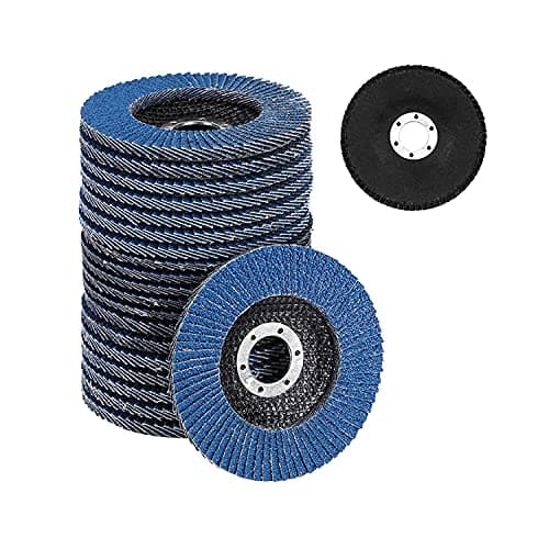 Image of YORKING Flap Discs 115mm 20 Pack Grinding Sanding Disc Aluminum Sanding Wheels 40 60 80 120 Mixed Grit Oxide Abrasives Grinding Disc for Angle Grinders