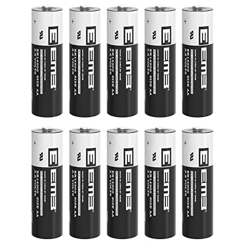 Image of EEMB ER14505 AA 3.6V Lithium Battery Li-SOCL₂ Non-Rechargeable Battery SB-AA11 LS14500 TL-5903 SL-360 S7-400 ER14500 for Water Electricity Meter Gas PLC Facility Equipment Spare Generic Battery (10)