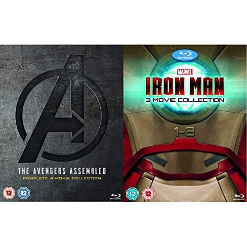 Image of Avengers: 1-4 Complete Blu-ray Boxset Includes Bonus Disk [2019] [Region Free] & Iron Man 1-3 Complete Collection [Blu-ray]