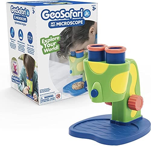 Image of Learning Resources GeoSafari Jr. My First Microscope, Ages 3+, Preschool Science Toy, Beginner Microscope for Kids, Easy-Focus Design