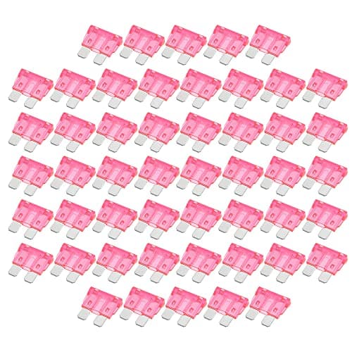 Image of X AUTOHAUX 50pcs Blade Style Fuses 4A Blade Style Fuses for Car Boat Pink