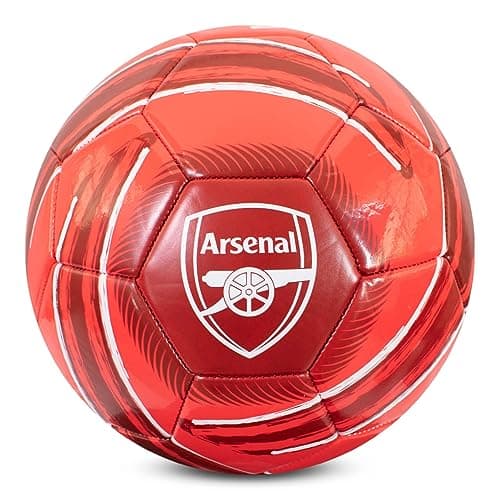 Image of Hy-Pro Officially Licensed Arsenal F.C. Cyclone Football – Arsenal Football Size 5, Training Match Ball for Garden and Outdoors – Collectible Fan Gift for Collecting, Training and Play