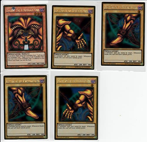 Image of YuGiOh Exodia The Forbidden One - Complete Five Card Set (PGL2)