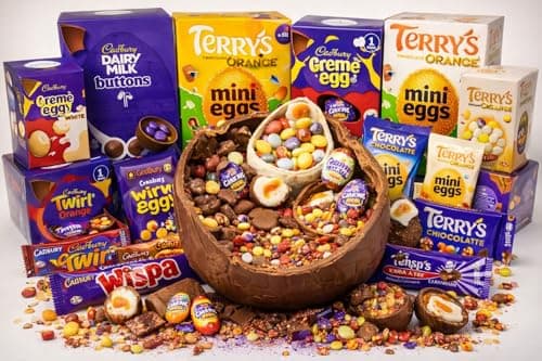 Image of Cadbury Large Chocolate Easter Eggs Chocolate Bulk Buy Bundle - 3 x Randomly Selected Large Chocolate Eggs (182,5g - 202g) Great for Egg Hunt or Easter Gifts for Kids School Office