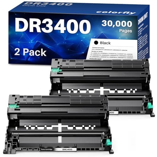 Image of colorfly DR3400 Drum Unit Compatible with Brother DCP-L5500DN L6600DW HL-L5000D L5100DN L5100DNT L5200DW L6250DN L6300DW L6300DWT L6400DW L6400DWT MFC-L5700DN L5750DW L6800DW L6800DWT L6900DW