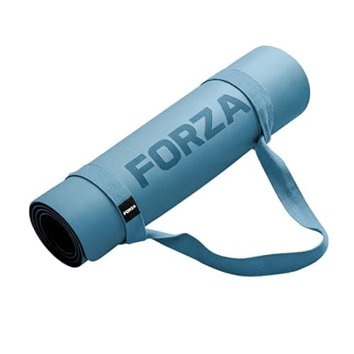 Image of FORZA Yoga Mat Carry Strap – Adjustable Non-Slip Polyester Sling for Easy Yoga & Pilates Mat Transport, Lightweight & Comfortable for Studio, Gym & Travel (Slate Blue)