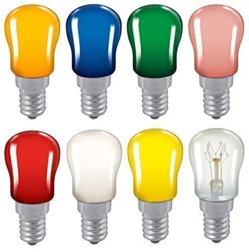 Image of 2X Coloured Pygmy 15W SES E14 Small Edison Screw Cap Colour Light Bulb Sign Lamp (Pink)