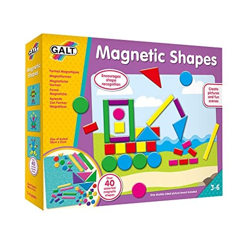 Image of Galt Toys, Magnetic Shapes, Educational Toy, Ages 3 to 6 Years, Multicolor