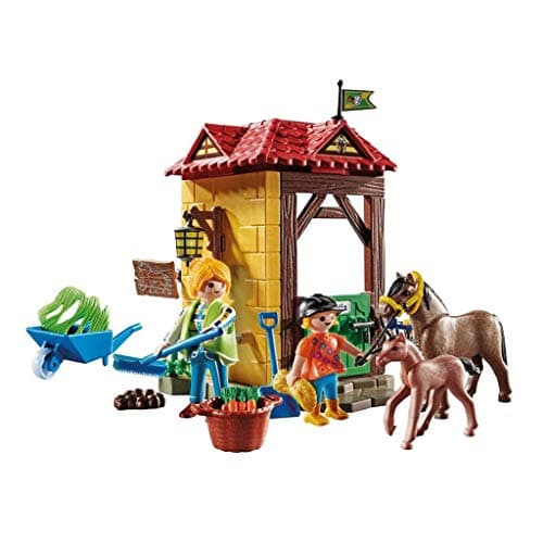 Image of Playmobil 70501 Country Horse Farm Large Starter Pack, for Children Ages 3+, Fun Imaginative Role-Play, PlaySets Suitable for Children Ages 4+