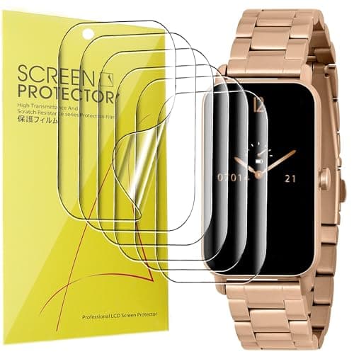 Image of Blueshaweu Compatible for RADLEY Series 21 Smart Watch Screen Protector, [6 Pack] Full Coverage TPU Clear Film Compatible for RADLEY Womens Series 21 Smart Watch (6 Pack)