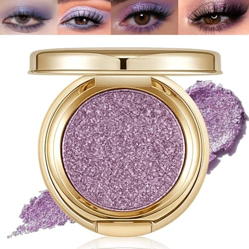 Image of Smoky Purple Brown Shimmer Eyeshadow Single - Highly Pigmented, Waterproof & Smudge-Proof Long-Lasting Formula for Day & Night Makeup - Ideal for Bold & Elegant Eye Styles