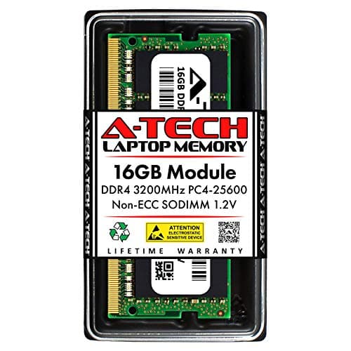 Image of A-Tech 16GB RAM Replacement for CT16G4SFRA32A | DDR4 3200MHz PC4-25600 (PC4-3200AA) CL22 SODIMM 1.2V Non-ECC SO-DIMM 260-Pin Laptop, Notebook Memory Module