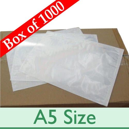 Image of 1000 x A5 Plain Sticky Document Enclosed Wallets ~ Postal Envelopes with Peel and Seal ~ 225mm x 160mm