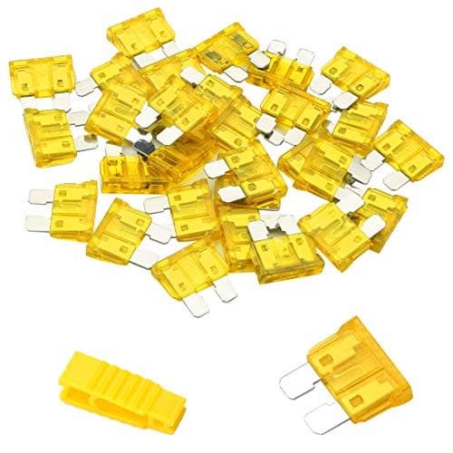 Image of Bolatus 20Pcs Car Fuses 20A Standard Blade Fuses Automotive Replacement Fuse for Caravan Motorcycle Truck RV + Fuse Puller