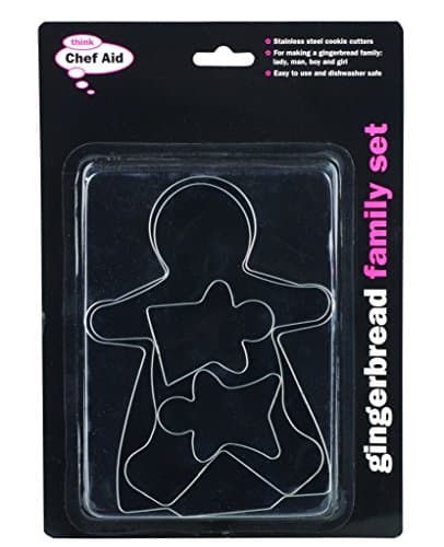 Image of Chef Aid Gingerbread Family Cookie Cutter Set, 4 Piece Set