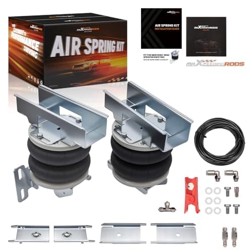 Image of maXpeedingrods Air Suspension Kit for Mercedes-Benz Sprinter 2006-2020, Single rear wheel RWD and FWD, 2 x Air Spring + 7 x Mounting Bracket +Airline + Mounting Bolts, 4000kg