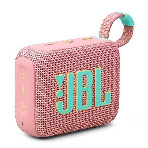 Image of JBL Go 4 | Portable Bluetooth Speaker Box Pro Sound, Deep Bass and Playtime Boost Function - Pink - JBLGO4PINK