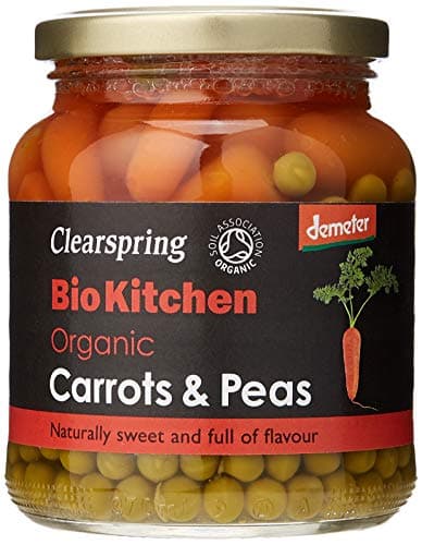 Image of Clearspring Bio Kitchen Organic Carrots and Peas, 350g (Pack of 6)