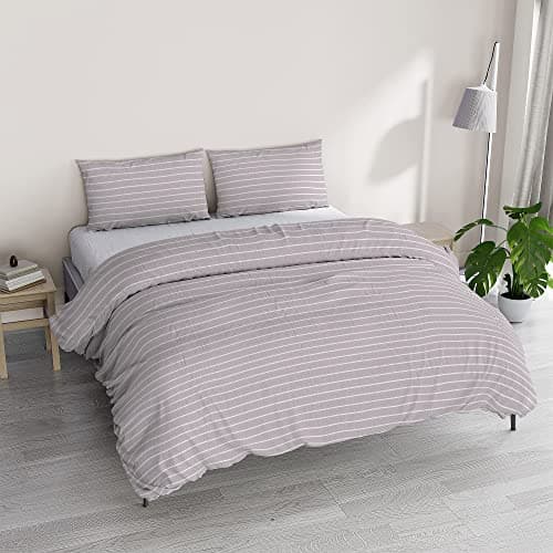 Image of Athena Duvet Cover Set, Made in Italy, Double Bed Clara Pink