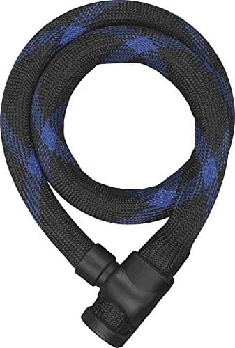 Image of ABUS armoured cable lock Ivera Steel-O-Flex 7200 + RBU holder - cable lock made of steel cable with armour made of steel sleeves - security level 7 - 110 cm