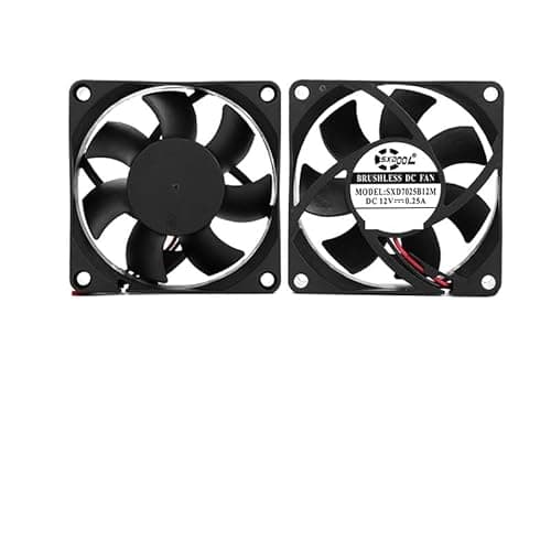 Image of 2pcs SXDOOL 12V 70mm 7cm Cooling Fan 70mmx70mmx25mm 7025 Dual Ball Bearing PC Computer Case DIY Router GPU CPU Laptop parts