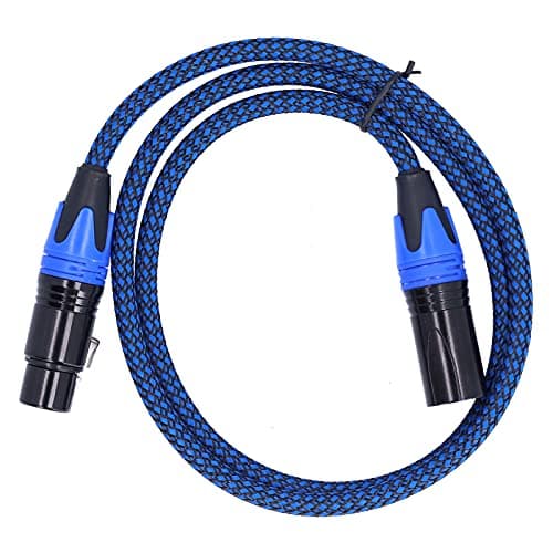 Image of Alomejor Audio Cable, XLR Cable Male to Professional Microphone Audio with Copper Conductor (male to female 1m/3.3ft)