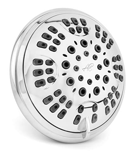 Image of Aqua Elegante 6 Function Luxury Shower Head - Best High Pressure, Wall Mount, Adjustable Showerhead - Chrome