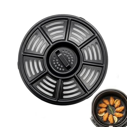 Image of Air Fryer Accessories Compatible for Ninja AF100UK 3.8L 4 in 1 AF160UK 5.2L 6 in 1 AF150, 8.2 in Round Air Fryer Accessories Grill Pan Rack Grill Plate, Replacement Parts Tray Rack Dishwasher Safe