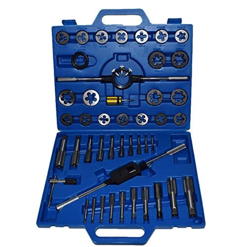 Image of 45pc Imperial AF UNF UNC Tap and Die Set Tungsten Steel Dies 1/4" - 1"