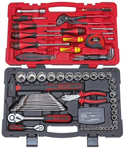 Image of KS TOOLS - 922.0701-101-piece Tool case - Complete Tool case - Ultimate 1/4'' - 1/2'' Socket Set - Lifetime Warranty
