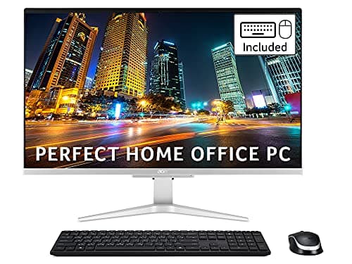 Image of Acer Aspire C27-1655 All-in-One PC - (Intel Core i5-1135G7, 8 GB, 1 TB HDD and 256 GB SSD, NVIDIA MX330, 27 inch Full HD Display, Wireless Keyboard and Mouse, Windows 10, Silver)