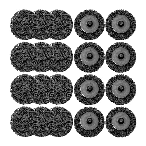 Image of Merryland Strip Disc 50mm Paint Rust for Die Grinder, 50 mm Black Removal Disc 20 Pieces, Strip Wheel Stripping Wheel Cleaning Disc INOX Stainless Steel Iron Universal 2inch, DGTA020C2